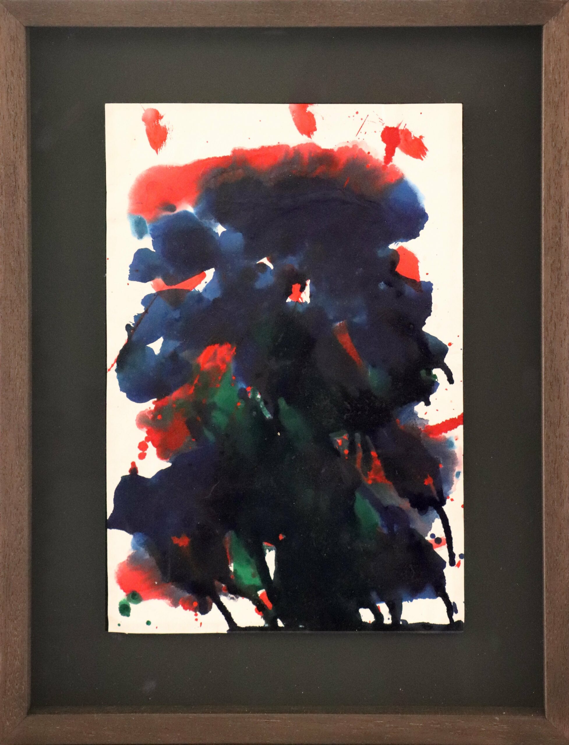Composition, 1965, aquarelle sur papier, 32x24,3cm